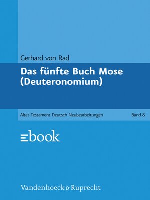 cover image of Das fünfte Buch Mose (Deuteronomium)